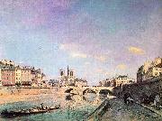 Johann Barthold Jongkind The Seine and Notre Dame in Paris china oil painting reproduction